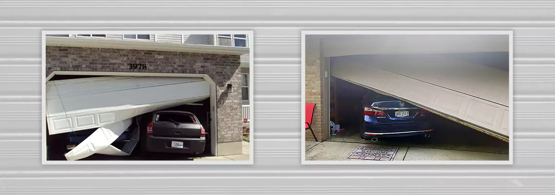 Repair Commercial Garage Door Got Hit By A Car in Pine Hills, Florida